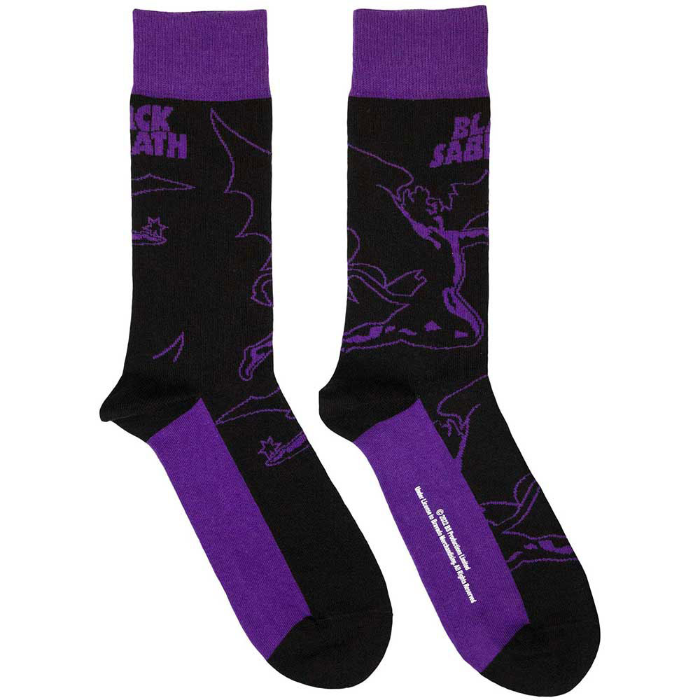 Ponožky Black Sabbath - Logo & Demon, Unisex,Čierna,UK 4 - 7