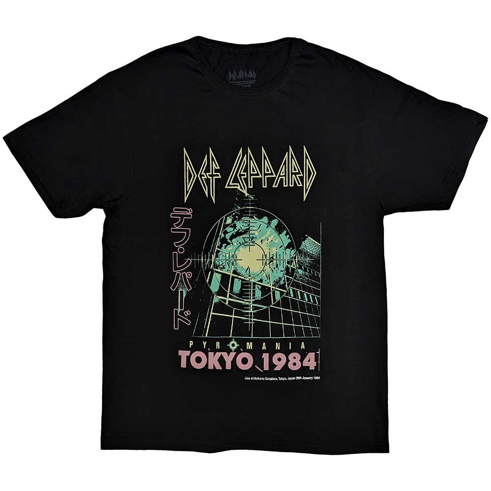 Tričko Def Leppard - Tokyo, Unisex,Šedá,XXL