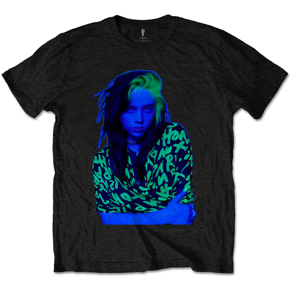 Tričko Billie Eilish - Press Photo, Unisex,Čierna,XXL