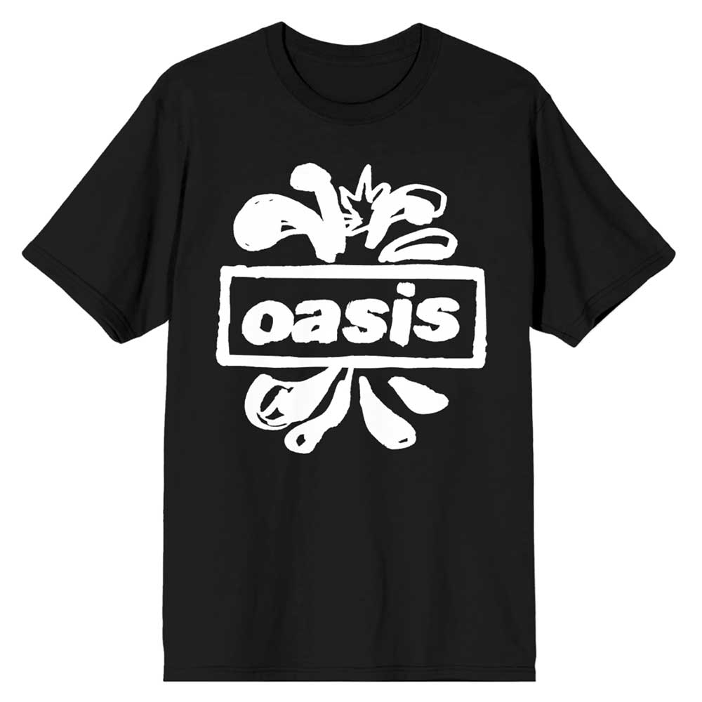 Tričko Oasis - Logo Splat, Unisex,Čierna,XXL