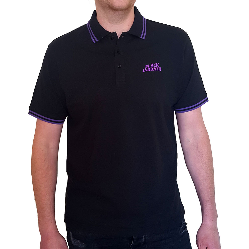 Polokošeľa Black Sabbath - Wavy Logo, Unisex,Čierna,XL