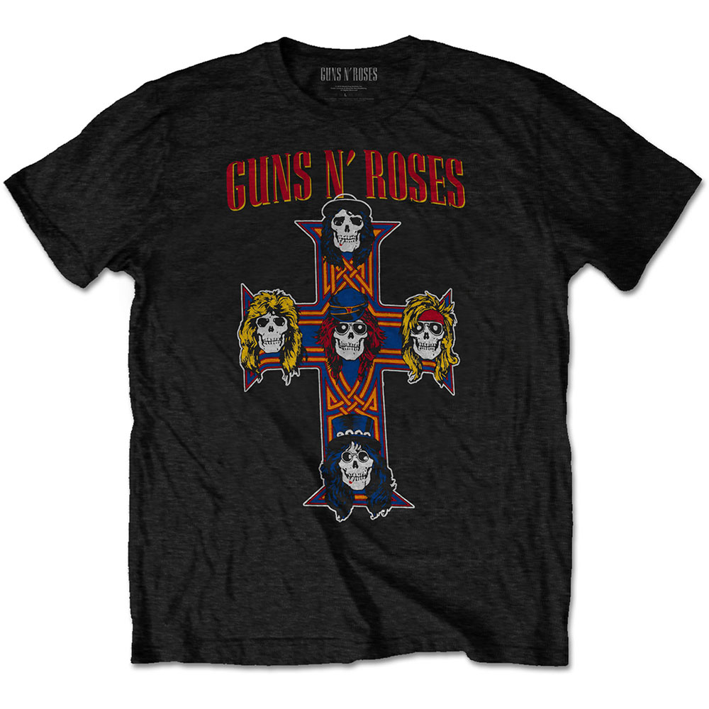Tričko Guns N’ Roses - Vintage Cross, Unisex,Čierna,XXL