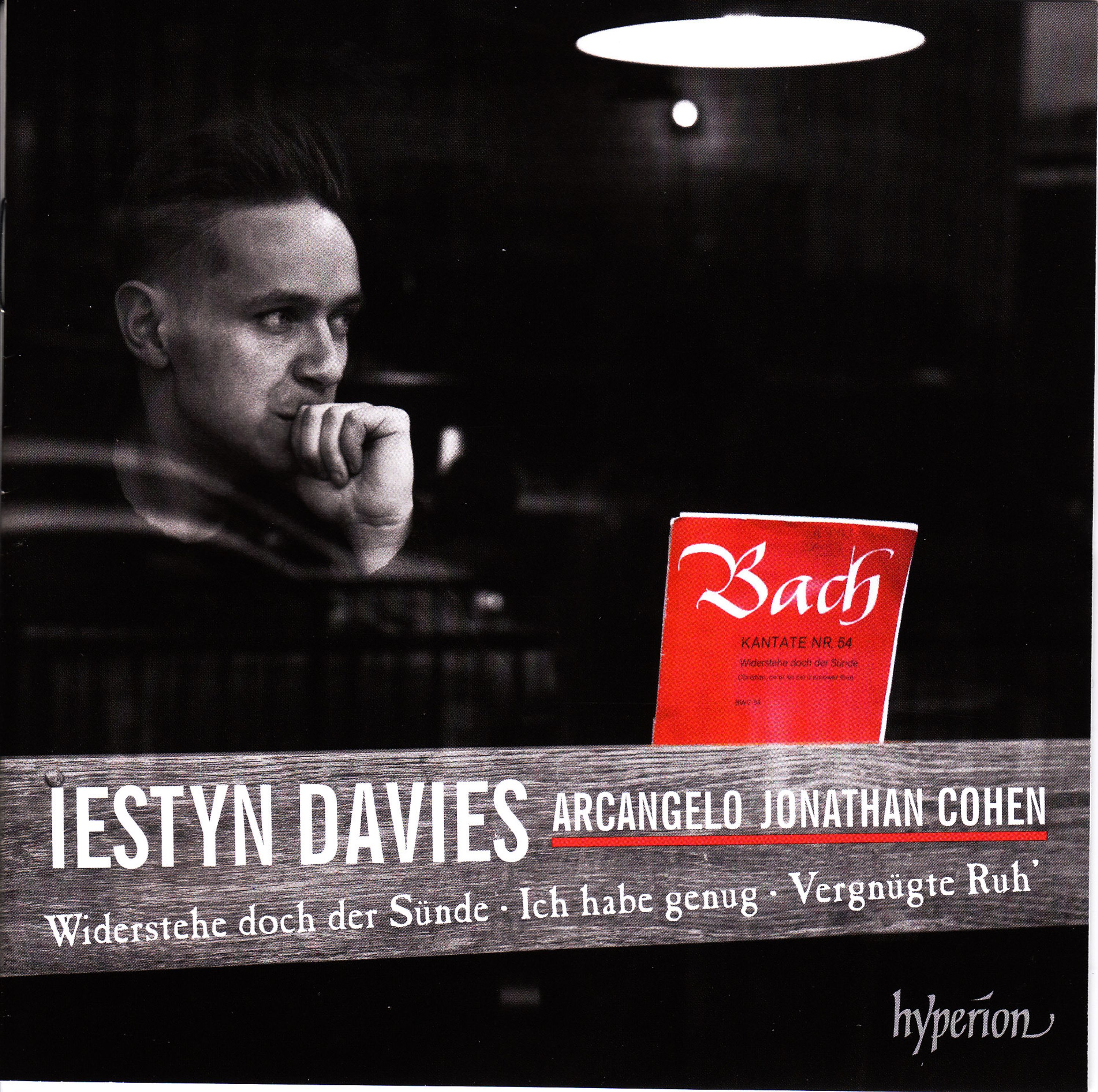CD Iestyn Davies - BACH: CANTATAS 54, 82 & 170 "WIDERSTEHE", "ICH HAB GENUG", VERGNUGTE RUH"