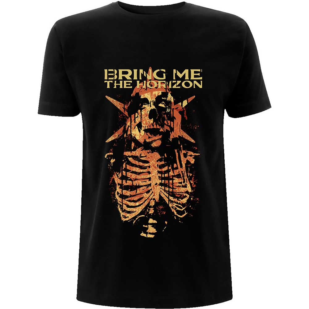 Tričko Bring me the horizon - Skull Muss, Unisex,Čierna,XL
