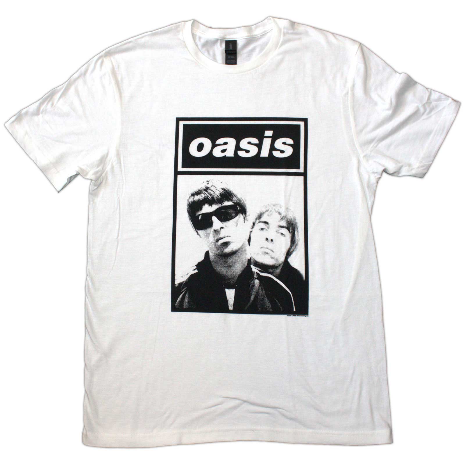 Tričko Oasis - Noel & Liam Boxed Photo, Unisex,Biela,XXL