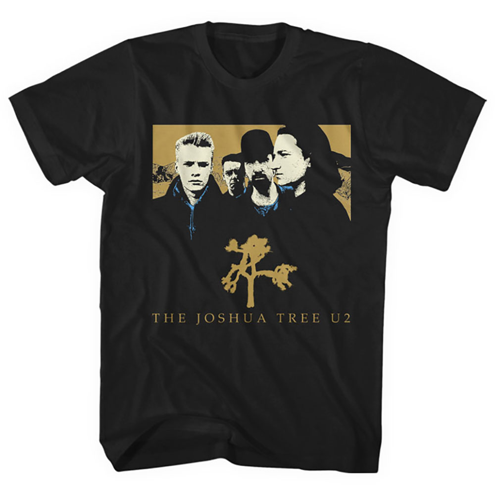 Tričko U2 - Joshua Tree, Unisex,Čierna,XXL
