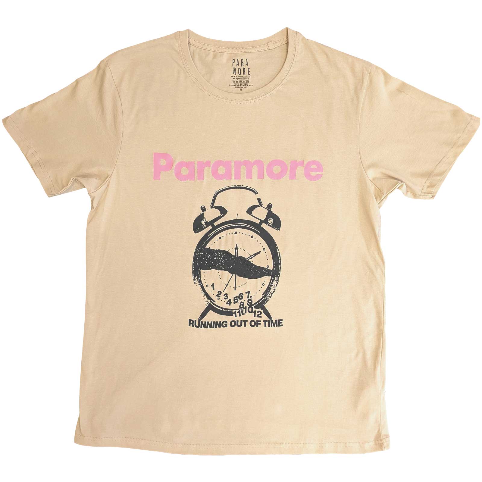 Tričko Paramore - Clock, Unisex,Natural,XXL