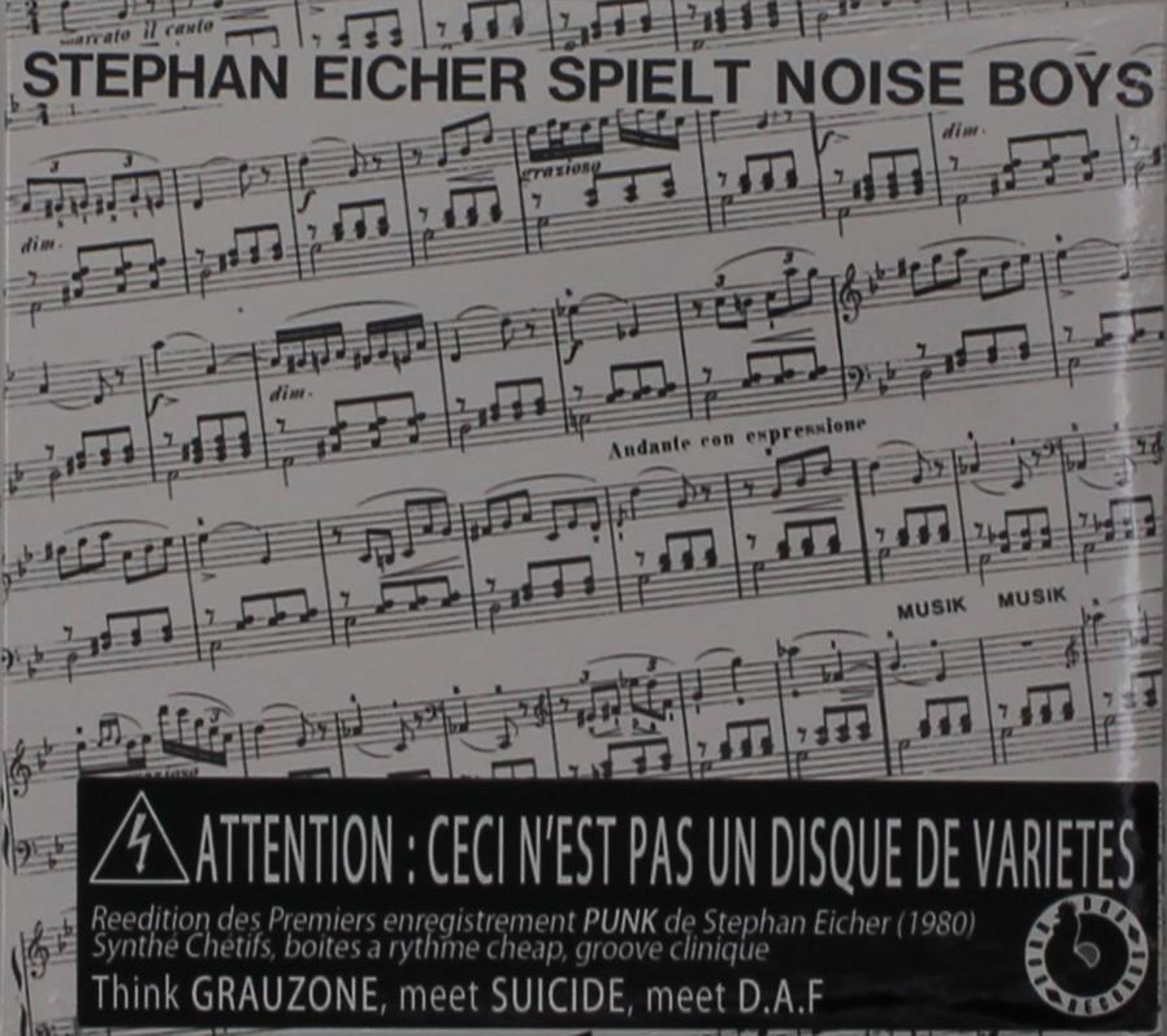 CD Stephan Eicher - SPIELT NOISE BOYS