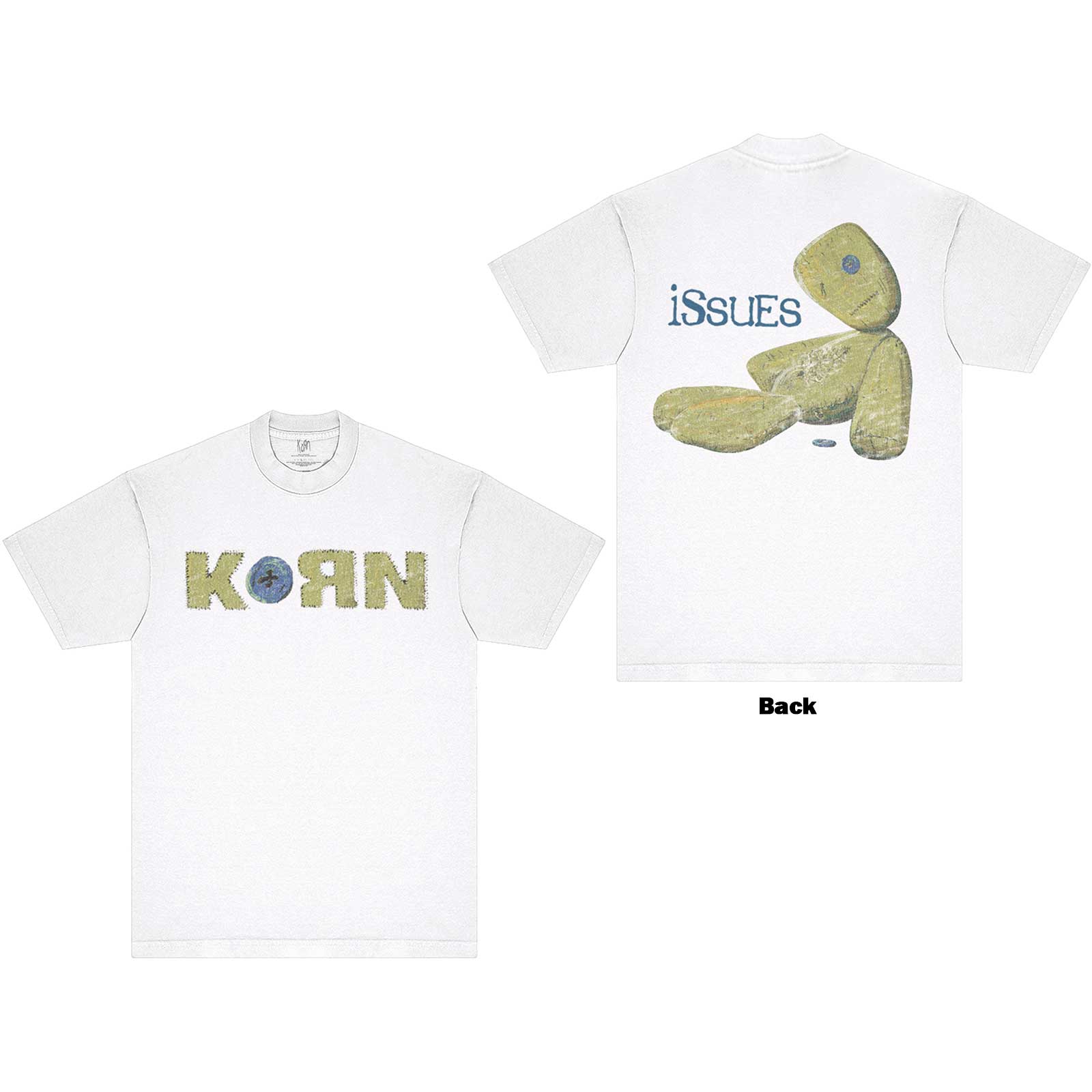 Tričko Korn - Doll Issues, Unisex,Biela,M