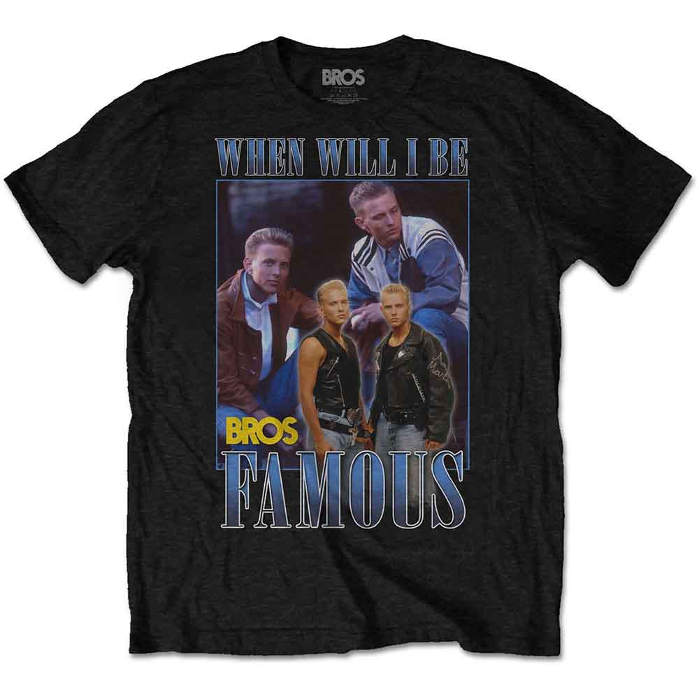 Tričko Bros - Famous Homage, Unisex,Čierna,XXL