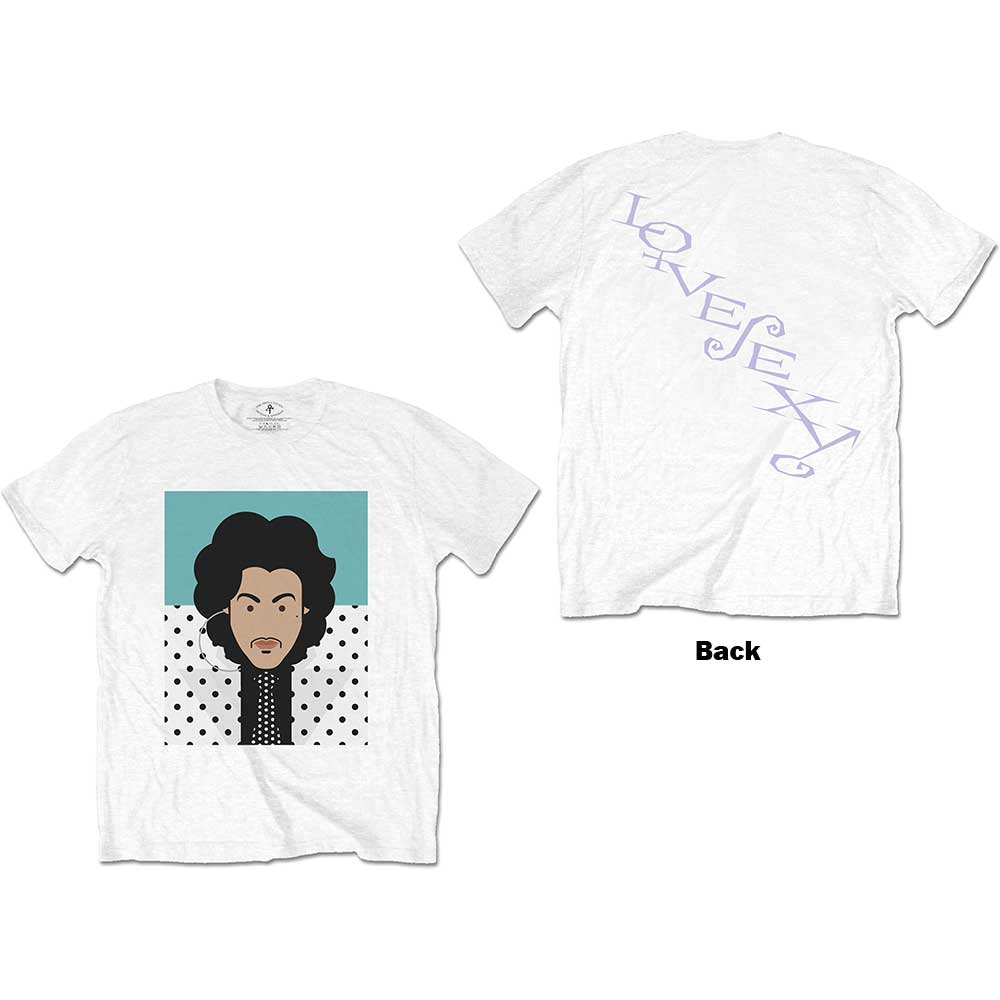 Tričko Prince - Lovesexy, Unisex,Biela,XXL