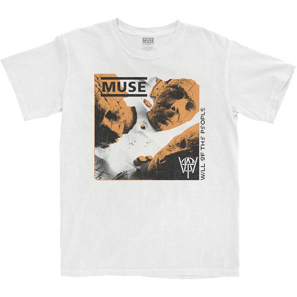 Tričko Muse - Will of the People, Unisex,Biela,XXL
