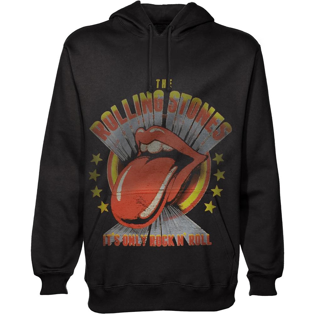 Mikina The Rolling Stones - It's Only Rock 'n Roll, Unisex,Čierna,S