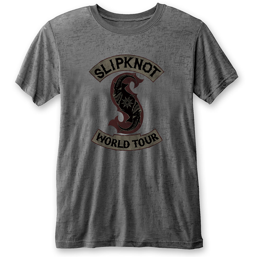 Tričko Slipknot - World Tour, Unisex,Šedá,XXL