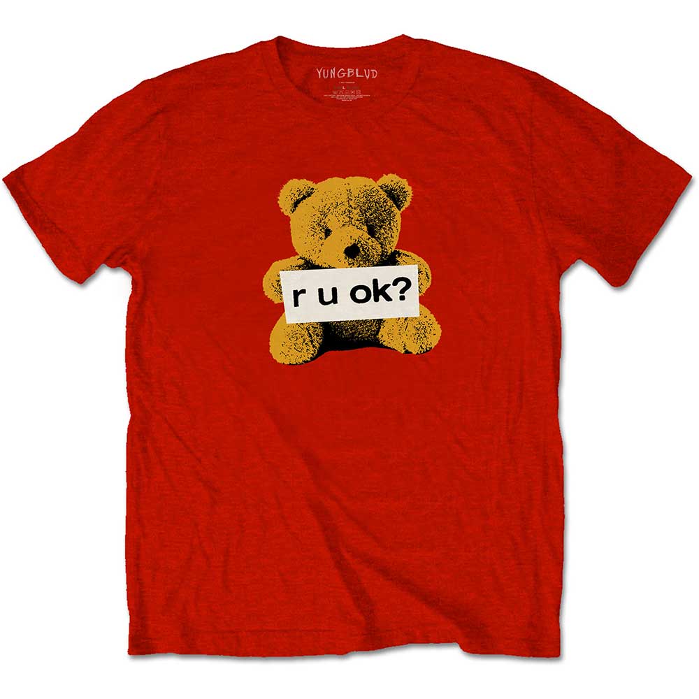 Tričko Yungblud - R-U-OK?, Unisex,Červená,S