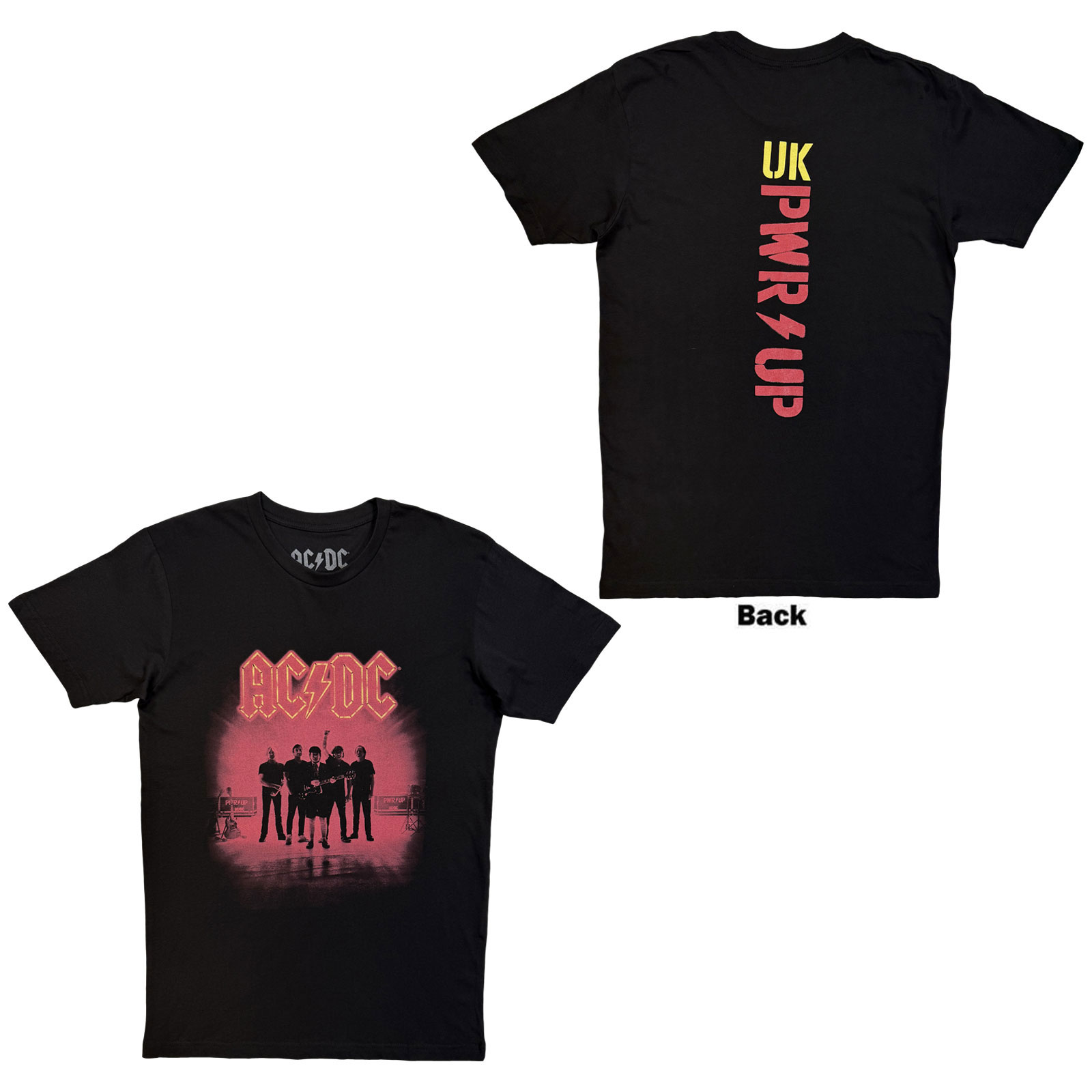 Tričko AC/DC - PWR-UP, Unisex,Čierna,XXL