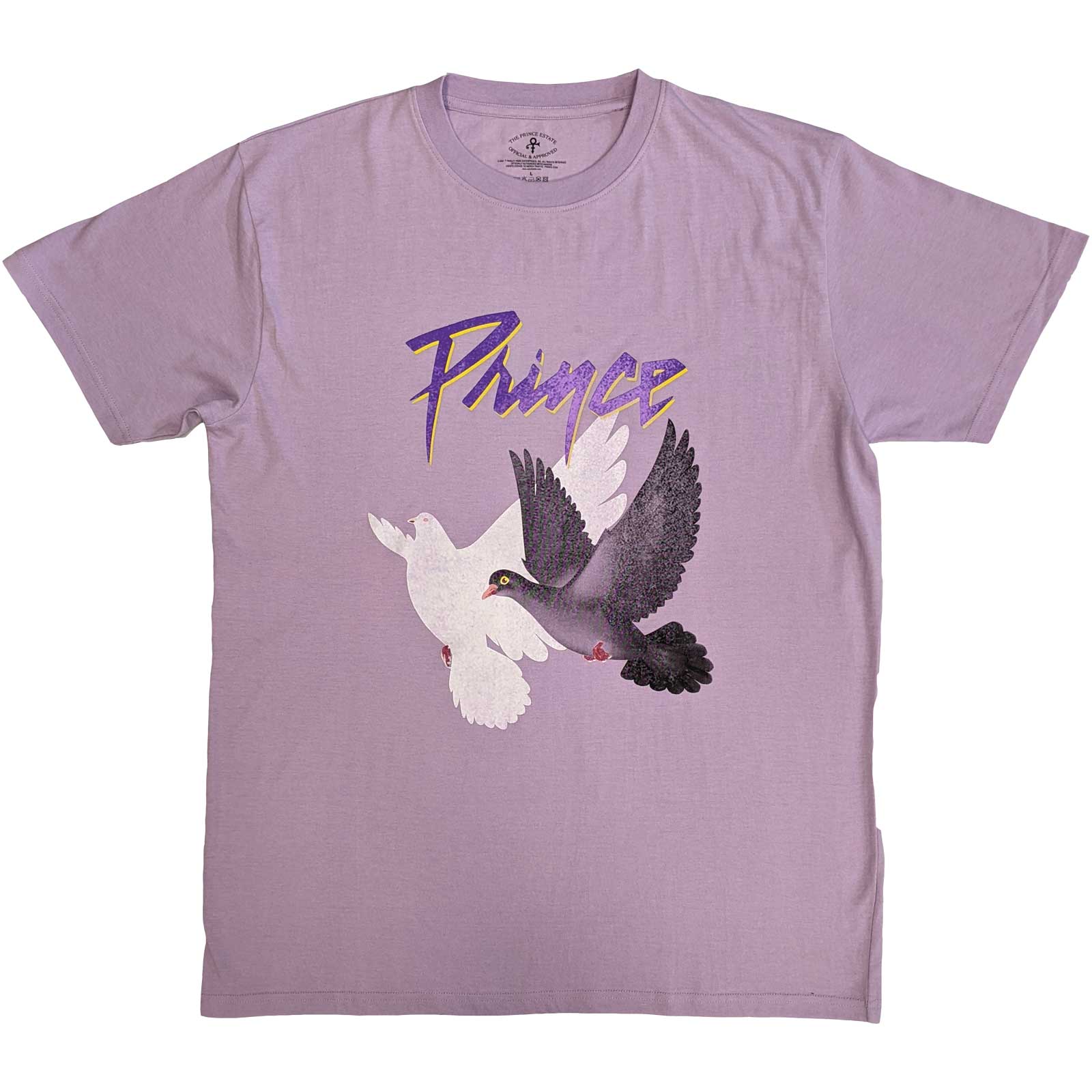 Tričko Prince - Doves Distressed, Unisex,Fialová,XXL