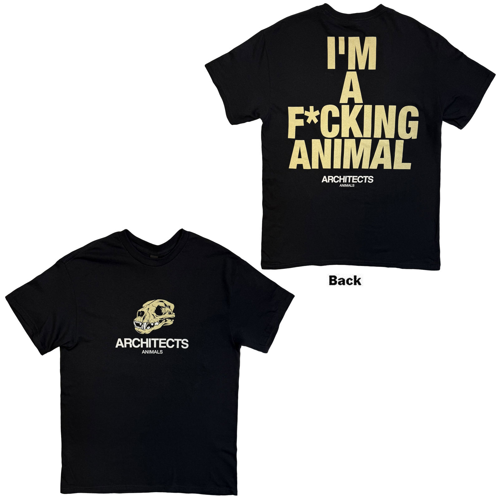 Tričko Architects - I'm A F*cking Animal, Unisex,Čierna,L