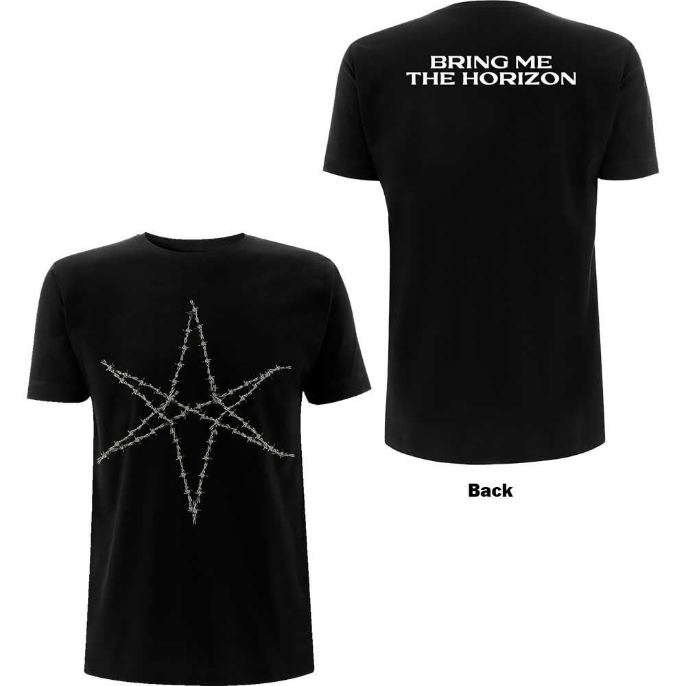Tričko Bring me the horizon - Barbed Wire, Unisex,Čierna,XXL