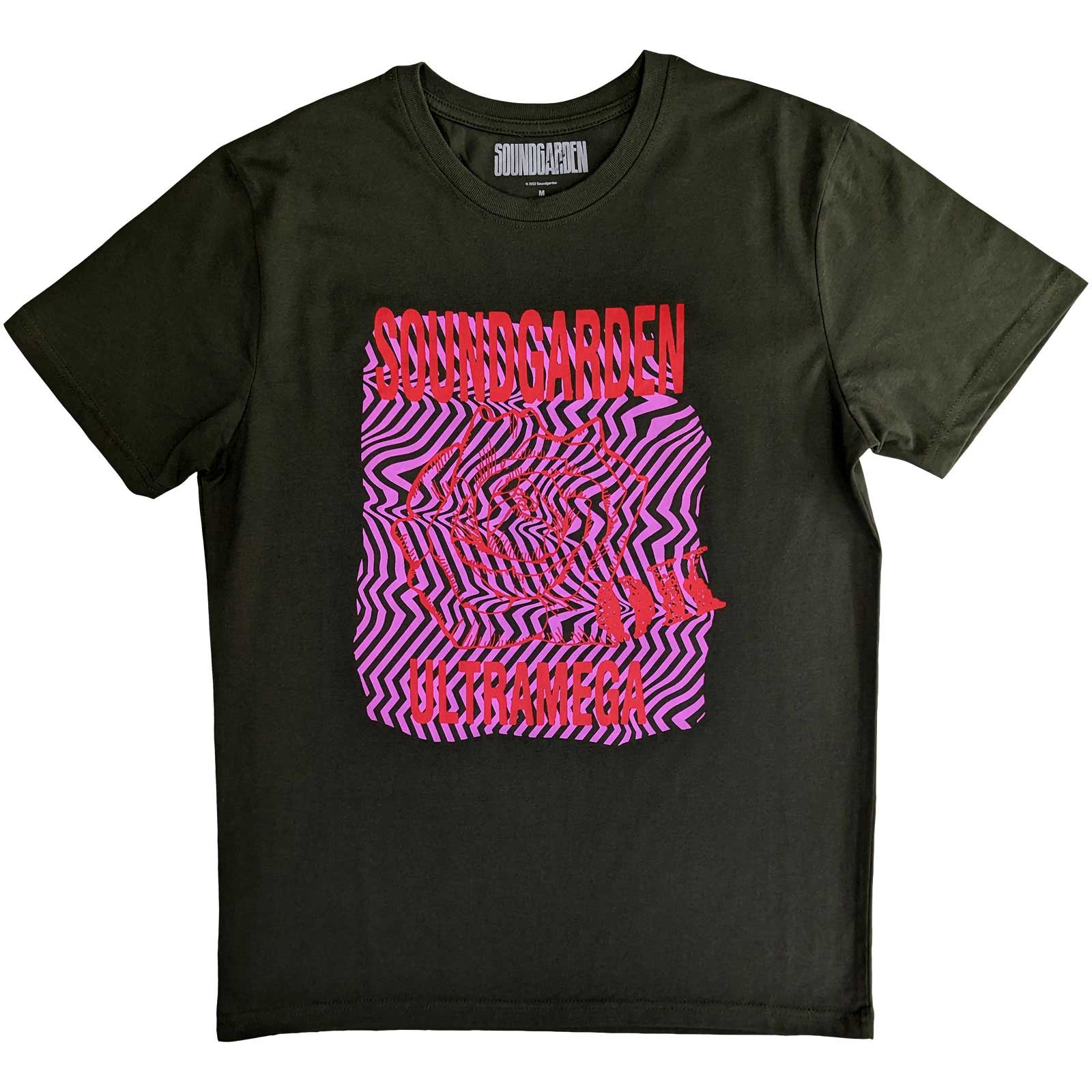 Tričko Soundgarden - Ultramega OK, Unisex,Zelená,XXL