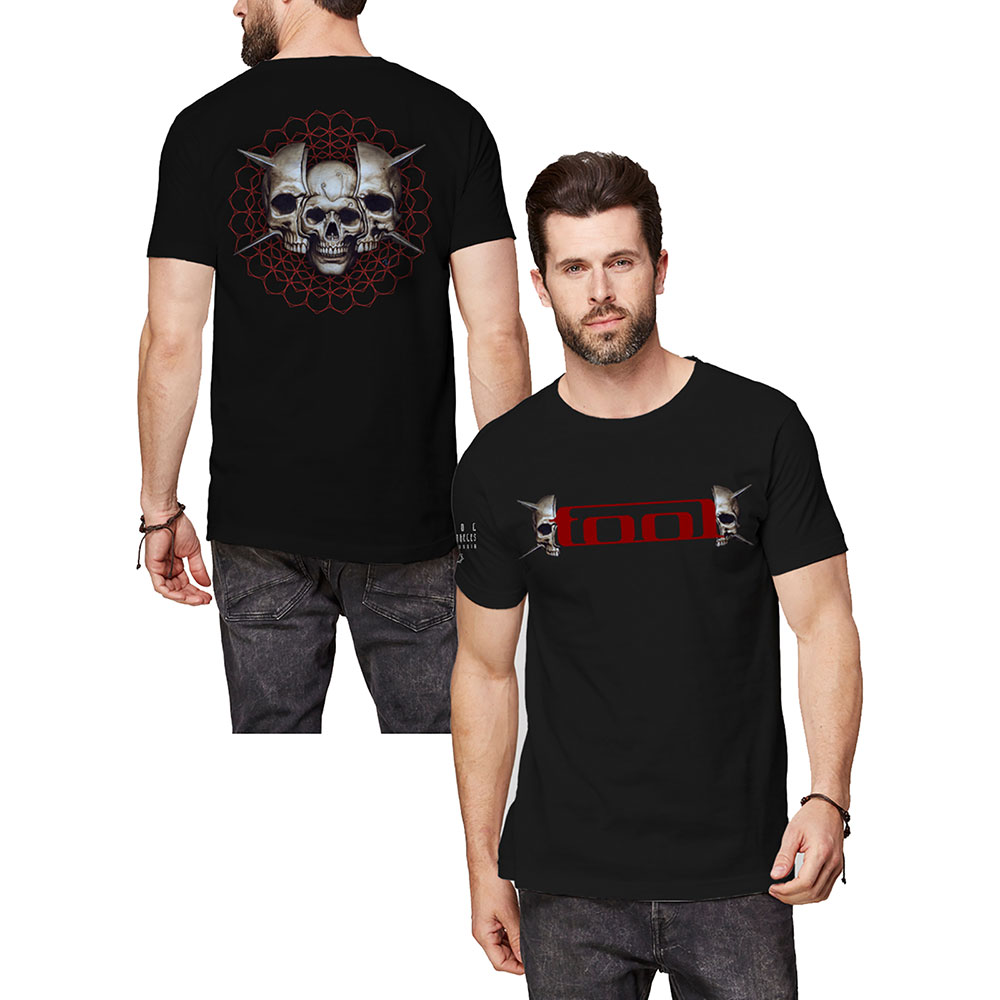 Tričko Tool - Skull Spikes, Unisex,Čierna,XXL