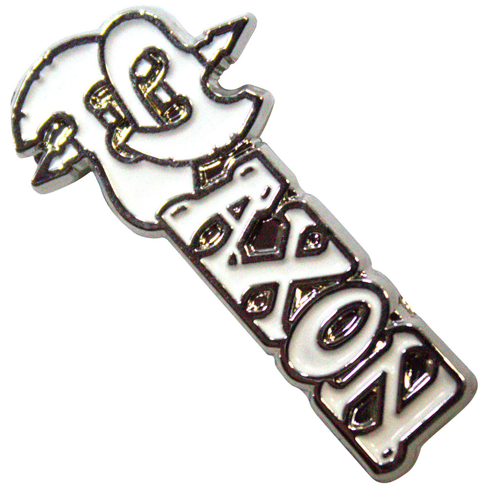 Odznak SAXON - White Logo