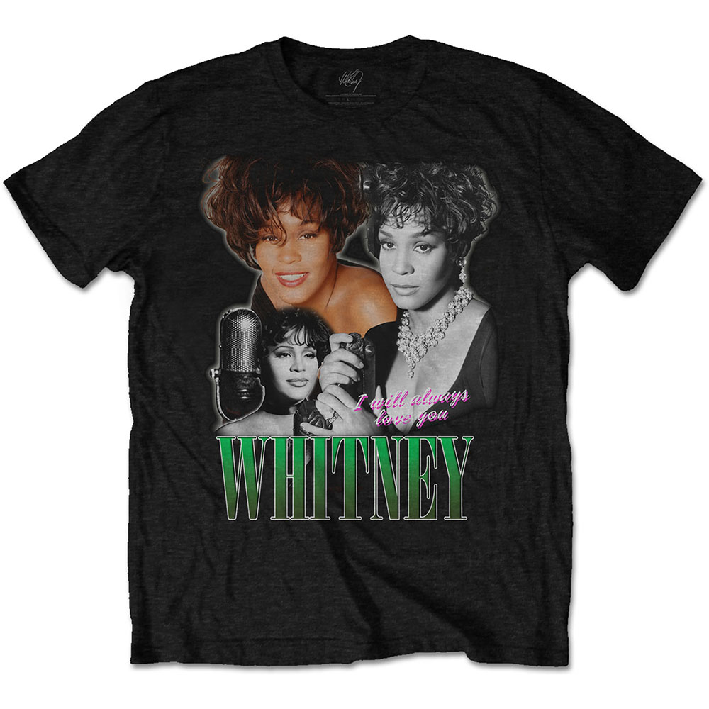 Tričko Whitney Houston - Always Love You Homage, Unisex,Čierna,XXL