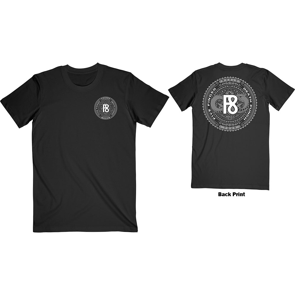 Tričko Five Finger Death Punch - F8 World Tour 2020, Unisex,Čierna,S