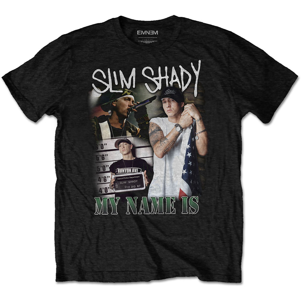 Tričko Eminem - My Name is Homage, Unisex,Čierna,S