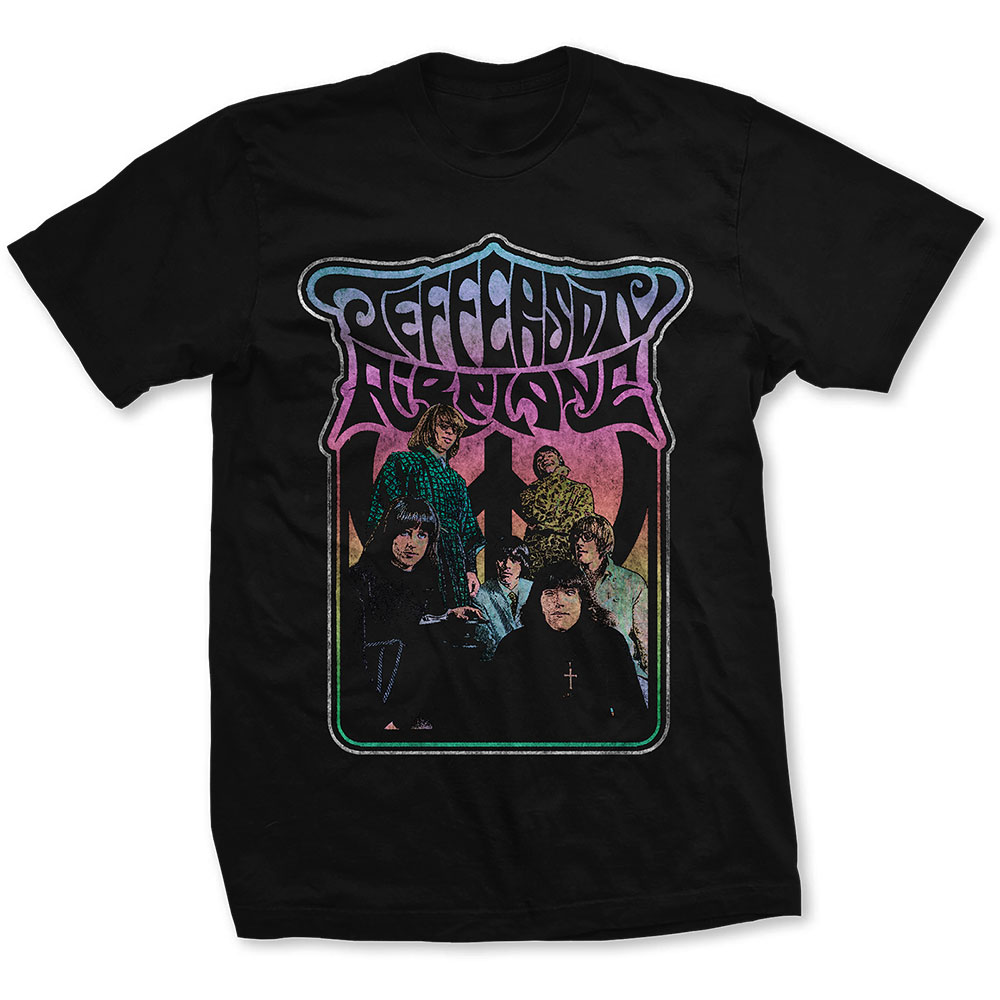 Tričko Jefferson Airplane - Band Photo, Unisex,Čierna,XXL