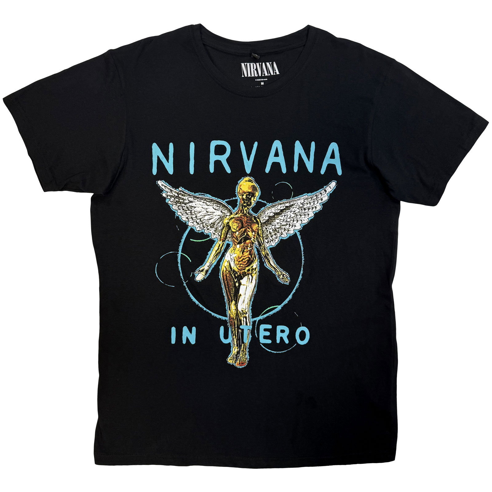Tričko Nirvana - In Utero Neon Blue, Unisex,Čierna,XL