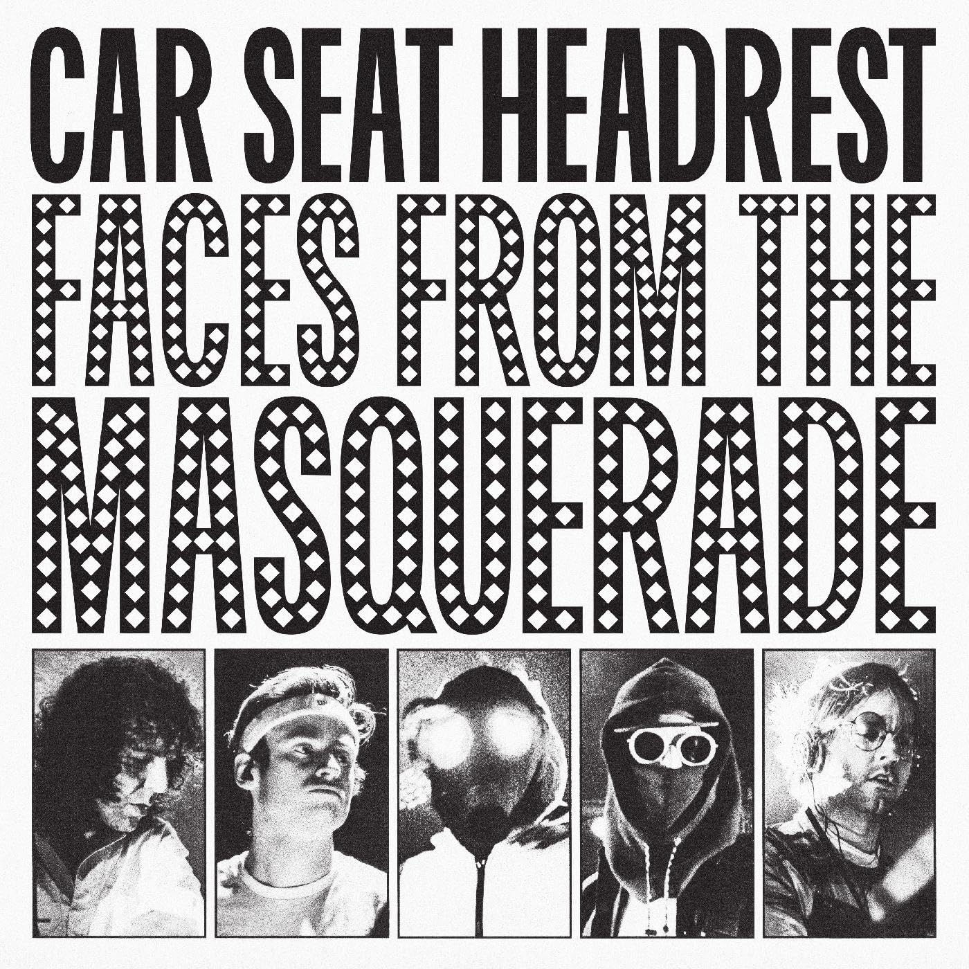 Vinyl Car Seat Headrest - FACES FROM THE MASQUERADE