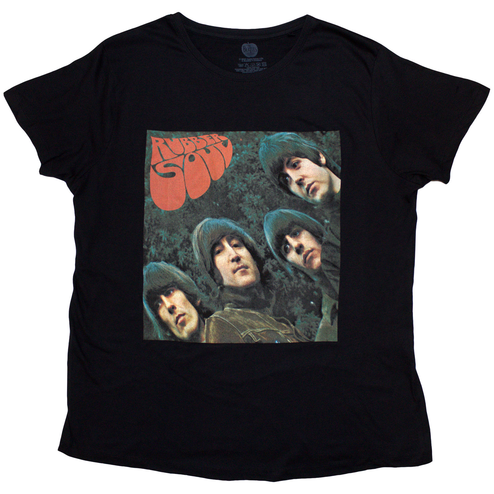 Tričko The Beatles - Rubber Soul Album Cover, Žena,Čierna,4XL