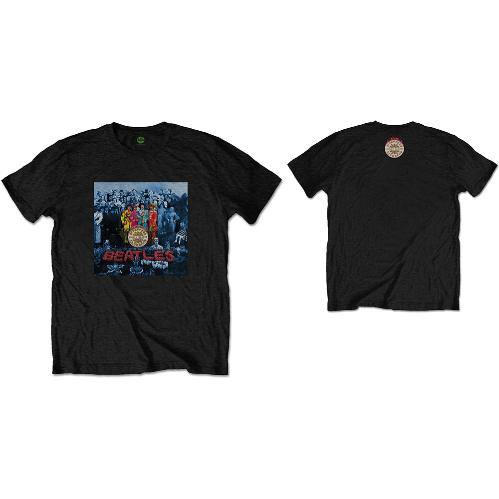 Tričko The Beatles - Sgt Pepper Blue, Unisex,Čierna,XXL
