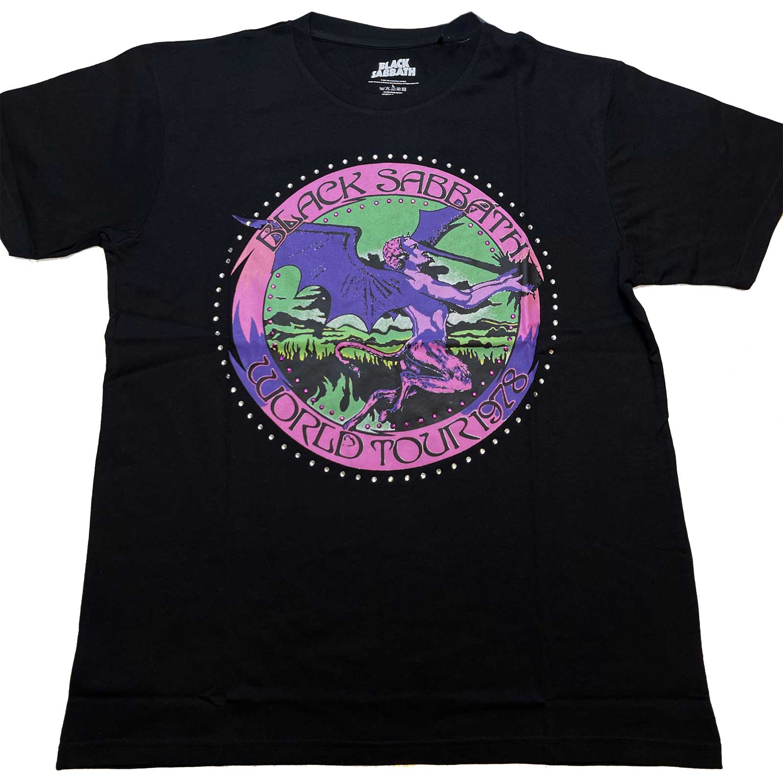 Tričko Black Sabbath - Tour '78, Unisex,Čierna,M