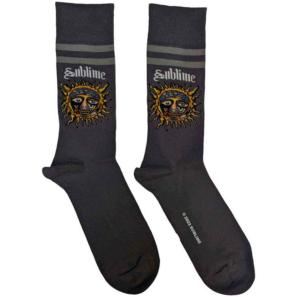 Ponožky Sublime - Yellow Sun, Unisex,Šedá,UK 7 - 11