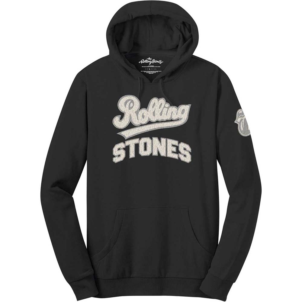 Mikina The Rolling Stones - Team Logo & Tongue, Unisex,Čierna,XL