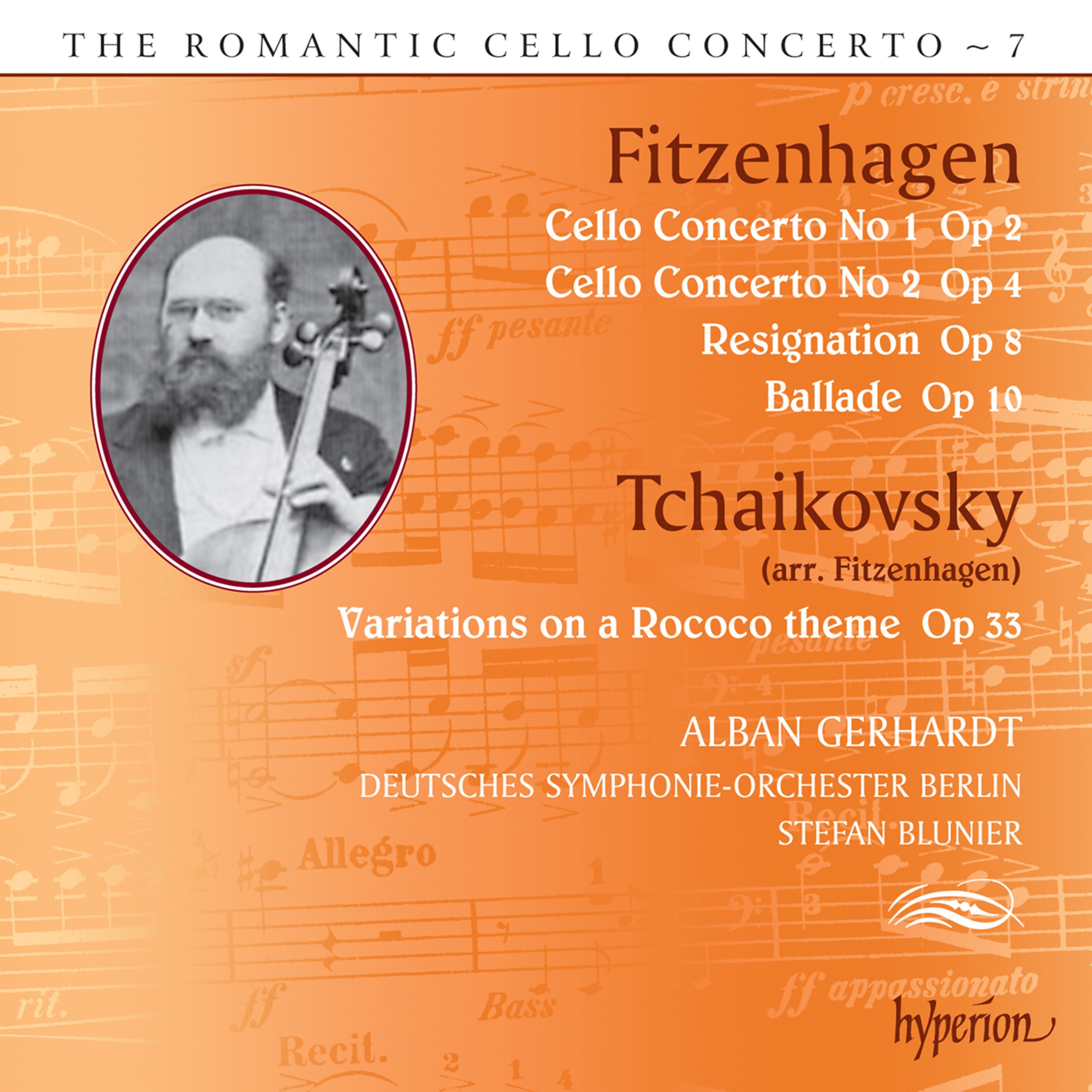 CD Alban Gerhardt - FITZENHAGEN: CELLO CONCERTOS (HYPERION ROMANTIC CE
