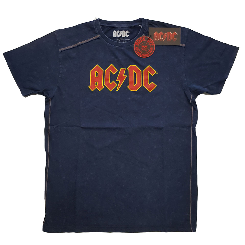 Tričko AC/DC - Logo, Unisex,Modrá,XXL