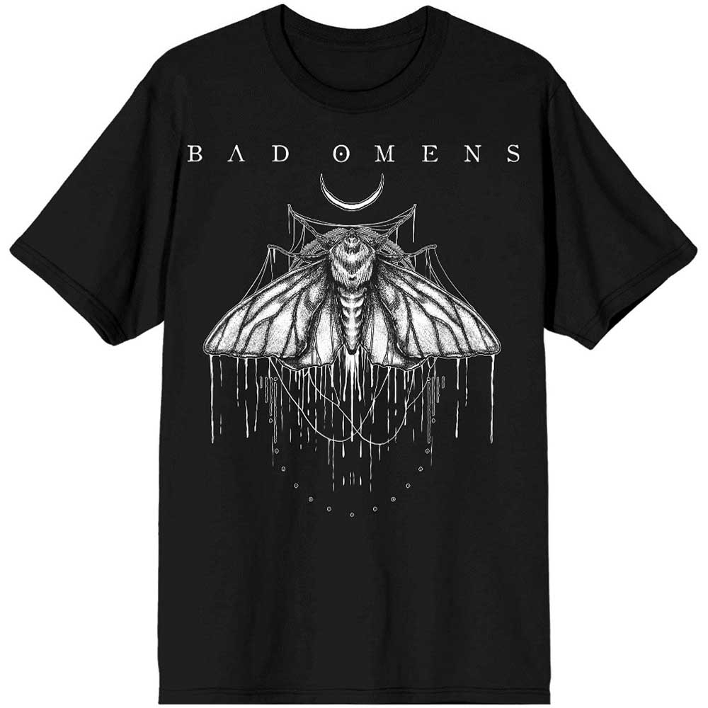 Tričko Bad Omens - Moth, Unisex,Čierna,L