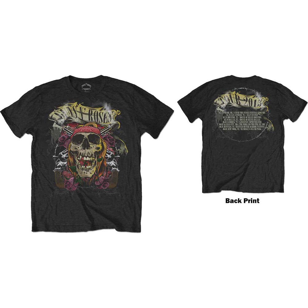 Tričko Guns N’ Roses - Trashy Skull, Unisex,Čierna,L