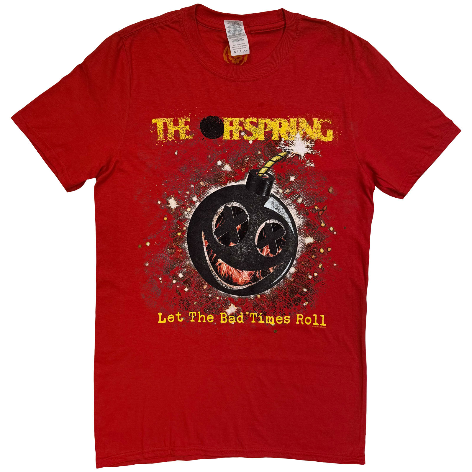 Tričko The Offspring - Hot Sauce (Bad Times), Unisex,Červená,XXL
