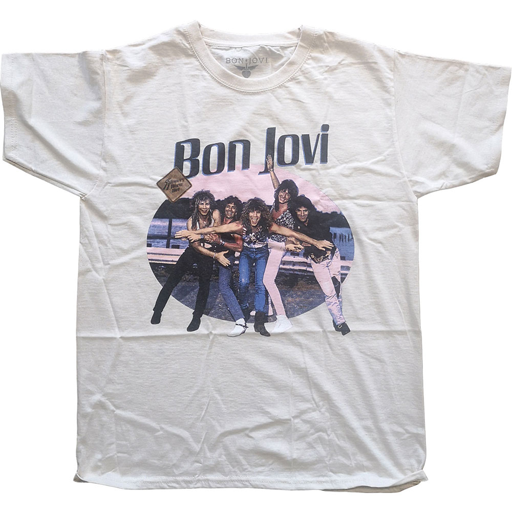 Tričko Bon Jovi - Breakout, Unisex,Natural,XXL