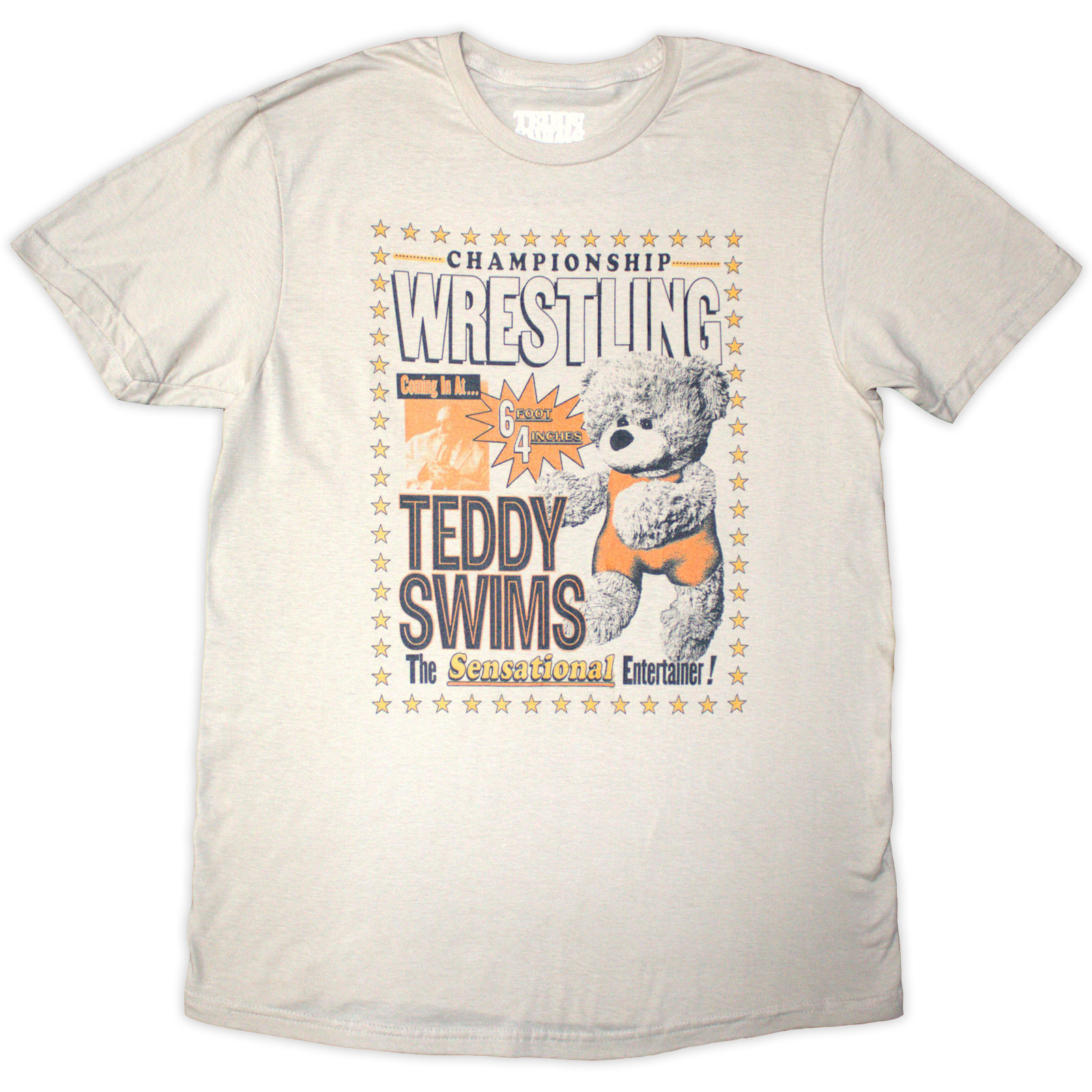 Tričko Teddy Swims - Wrestling, Unisex,Natural,XXL