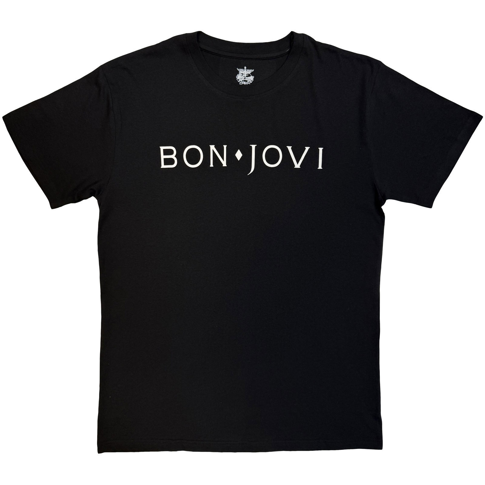 Tričko Bon Jovi - Logo Mono, Unisex,Čierna,XXL
