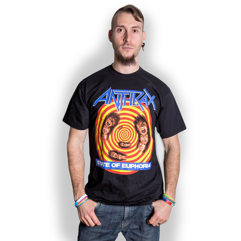 Tričko Anthrax - State of Euphoria, Unisex,Čierna,S