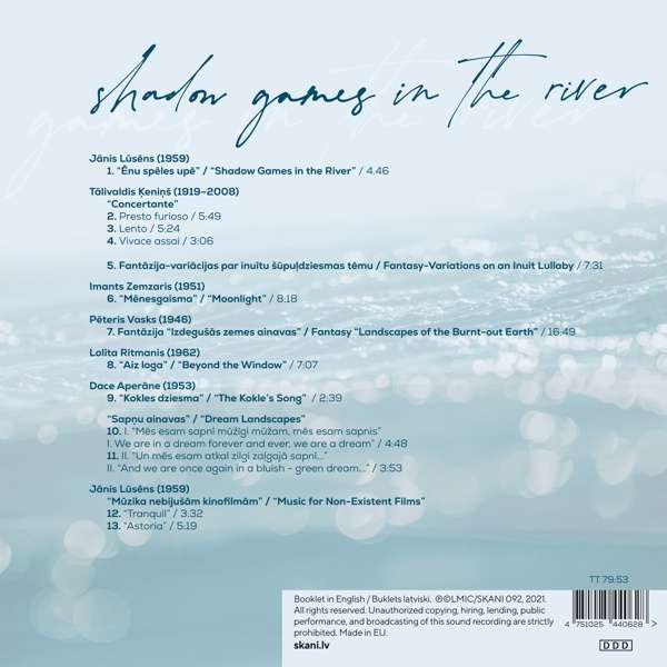 CD Ilona Meija - SHADOW GAMES IN THE RIVER