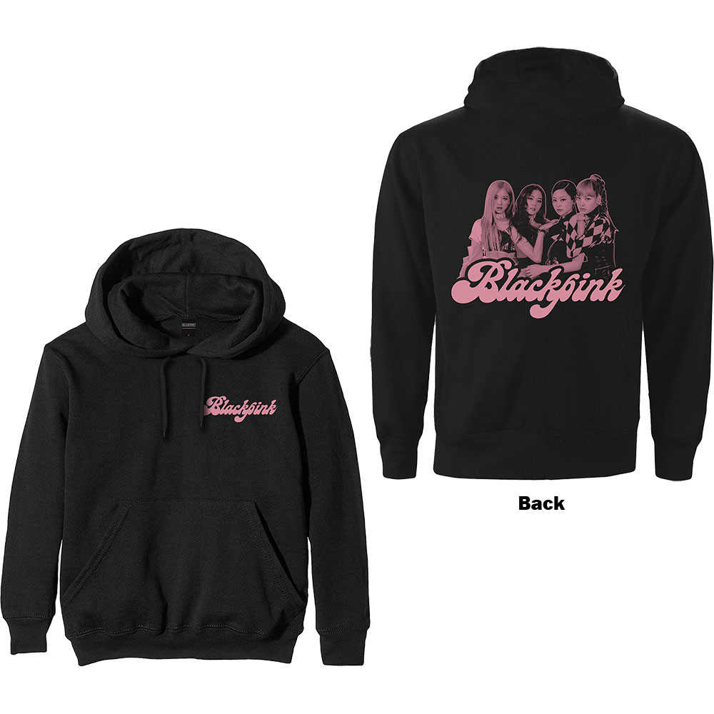 Mikina Blackpink - Photo Back, Unisex,Čierna,XXL