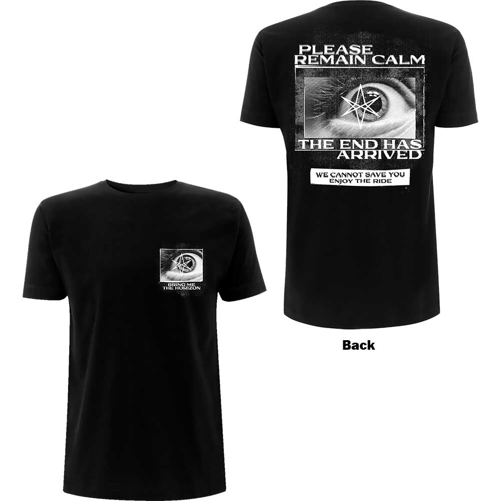 Tričko Bring me the horizon - Remain Calm, Unisex,Čierna,M