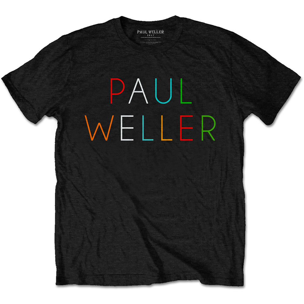 Tričko Paul Weller - Multicolour Logo, Unisex,Čierna,XXL